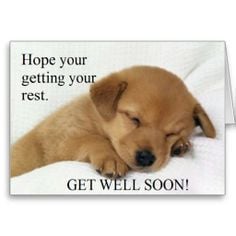 Just SOLD! - Get Well Soon! Greeting Card