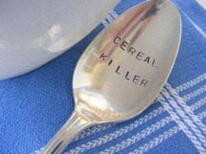 breakfast, cereal, funny, good morning, spoon
