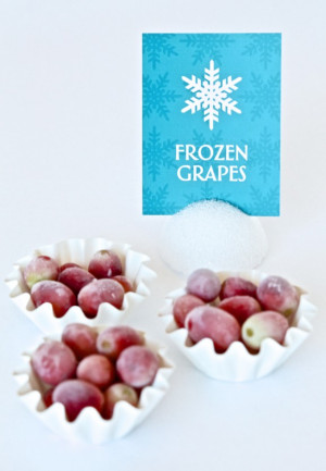 Frozen Grapes and lots of party food ideas for a Frozen Birthday Party ...