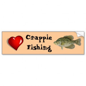 Love Crappie Fishing Bumper Stickers