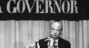 New York City Mayor Ed Koch makes his concession speech after losing ...