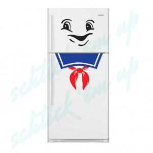 Stay Puft Ghostbusters Marshmallow Fridge Decal by schtickemup, $30.00