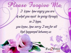 Am Sorry Please Forgive Me