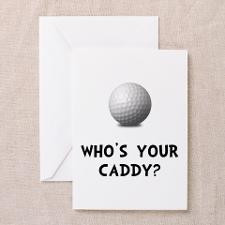Whos Golf Caddy Greeting Cards (Pk of 20) for
