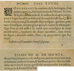 Details From Pages 69 And 70 Of Book One The Essais Paris 1588