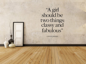 Coco Chanel Wall Sticker