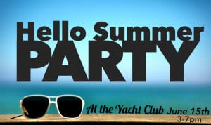 Hello summer party saying