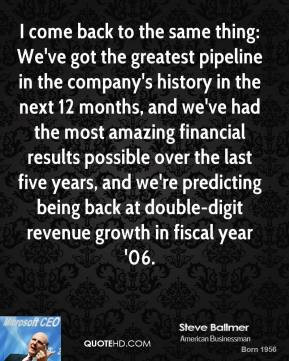 Steve Ballmer - I come back to the same thing: We've got the greatest ...