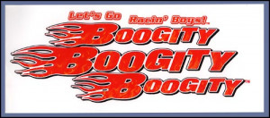 Boogity Lets Go Racin Boys Diecut Cling - Large