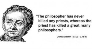 The philosopher has never killed any priests, whereas the priest has ...