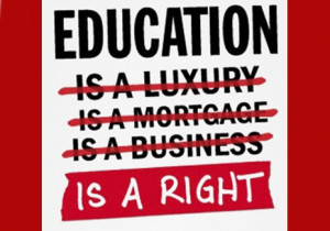 Education not for sale