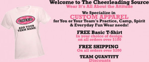 Cheer Quotes For Shirts Cheerleading t-shirts