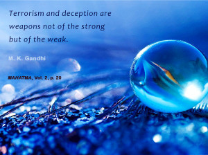 Mahatma Gandhi Quotes on Terrorism