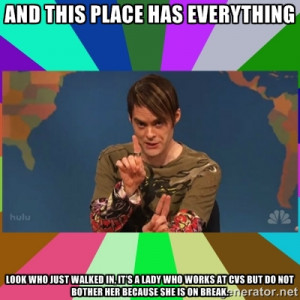 stefon - and This place has everything Look who just walked in, it’s ...
