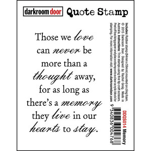 Quote Stamp - Memory (Pre Order)