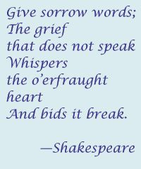 Shakespeare quote Words not spoken only leave regret... broken heart ...