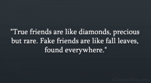 True Friends Fake Friends Quotes