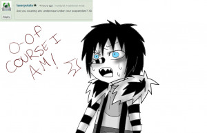 Ask Laughing Jack-Question 22. by MikaelBratLoni