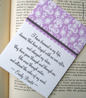 Bronte Sisters Literature Quote Note Cards