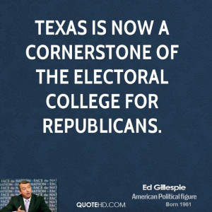 Texas is now a cornerstone of the electoral college for Republicans.