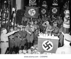 Stock Photo Rudolf Hess and Robert Ley 1937