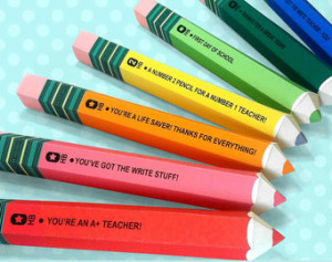 Teacher Appreciation Candy Quotes Pencil candy box - teacher