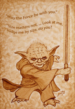 Jedi Yoda Quotes Original Beer Painting Painting