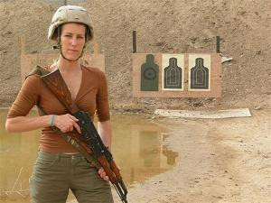 Laura Ingraham in Iraq . Image below, and story at Expose the Left ...