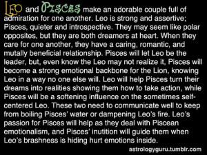 pisces and leo