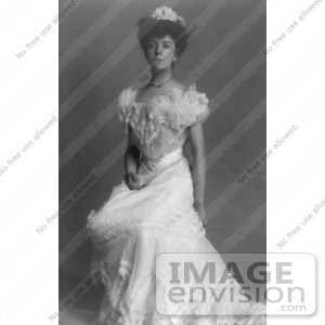 photo of Alice Lee Roosevelt Longworth seated proudly in a beautiful ...