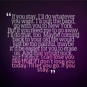 Quote by Adam from the book If I Stay by Gayle Forman. Such a good ...