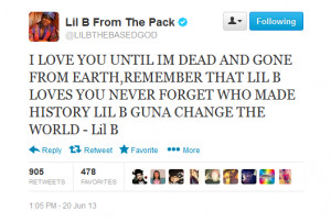 Lil Snupe Quotes Quote. lil b with the