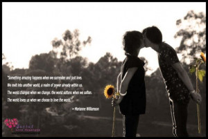 Amazing things happens when we surrender yourself to love