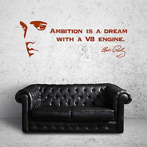 ELVIS-PRESLEY-QUOTE-wall-art-vinyl-sticker-room-decal-AMBITION-IS-A ...