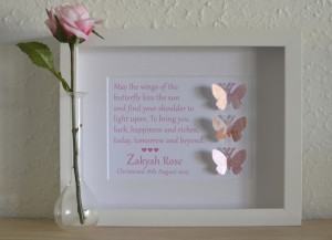 Baby Girls Christening Gifts - Butterflies