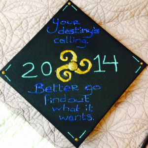 ... Nerdy, Head Of Garlic, Merlin Inspiration Cap, Nerdy Graduation Cap