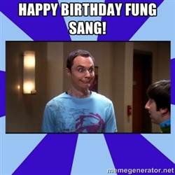 Sheldon Cooper Bazinga Happy Birthday Bazinga