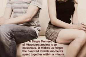 Single Moment Of Misunderstanding