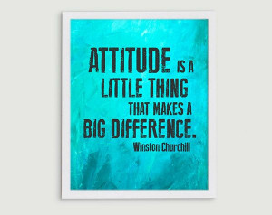 Classroom Art Attitude Inspirational Quote by StephLawsonDesign, $20 ...