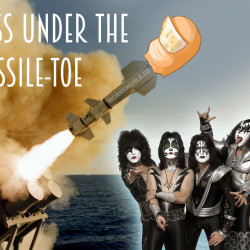 Kiss under the missiletoe