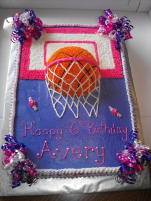 Girlie Basketball Cake