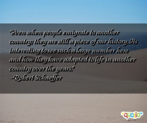 Even when people emigrate to another country;