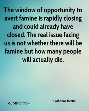 The window of opportunity to avert famine is rapidly closing and could ...