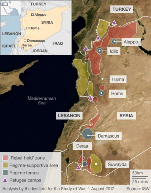 Bbc News Syria Mapping The Insurgency