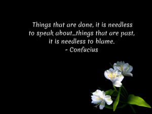 confucius quotes about past