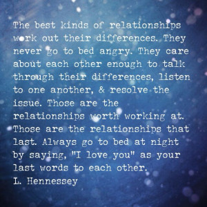 ... relationship #love #quote #work #it #out #differences #happy #advice #