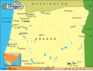 oregon state map