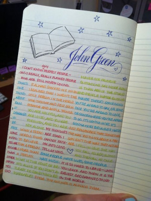 John Green quotes page.. he is amazing Good Ideas, Journal Pages, Art ...