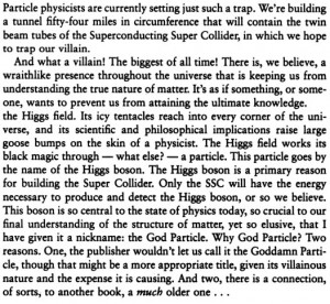 From The God Particle: If the Universe Is the Answer, What is the ...