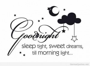 Goodnight quotes sayings for him or her